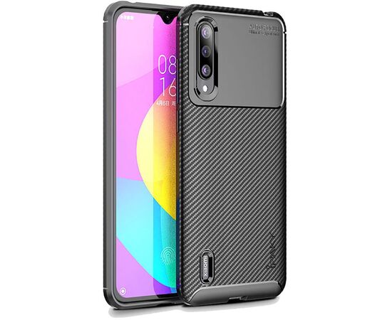 Купить Чехол-накладка Ipaky Carbon Fiber Series/Soft TPU Case Xiaomi Mi A3 Lite/Mi CC9 Black, фото , характеристики, отзывы