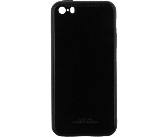 Купить Чехол-накладка TOTO Gradient Glass Case Apple iPhone 5/5s/SE Black, фото , характеристики, отзывы