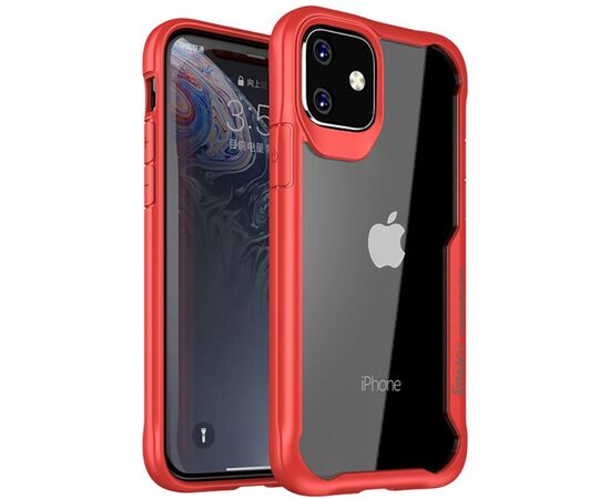 Придбати Чехол-накладка Ipaky Survival TPU Frame Injected Anti-Scratch PC Case Apple iPhone 11 Red, image , характеристики, відгуки