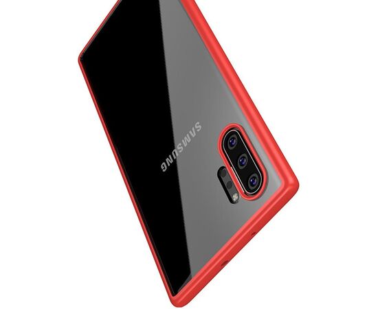 Придбати Чехол-накладка Ipaky Bright Series/TPU Frame With Clear PC Case Samsung Galaxy Note 10+ Red, image , характеристики, відгуки