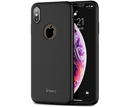 Придбати Чехол-накладка Ipaky 360° PC Full Protection PC Case Apple iPhone X/XS Black, image , характеристики, відгуки