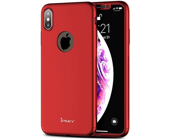 Придбати Чехол-накладка Ipaky 360° PC Full Protection PC Case Apple iPhone XS Max Red, image , характеристики, відгуки