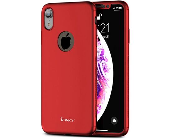 Придбати Чехол-накладка Ipaky 360° PC Full Protection PC Case Apple iPhone XR Red, image , характеристики, відгуки