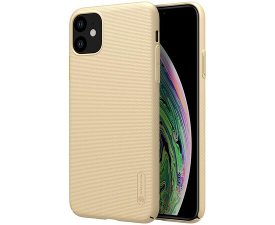 Придбати Чехол-накладка Nillkin Super Frosted Shield Case Apple iPhone 11 Gold, image , зображення 3, характеристики, відгуки