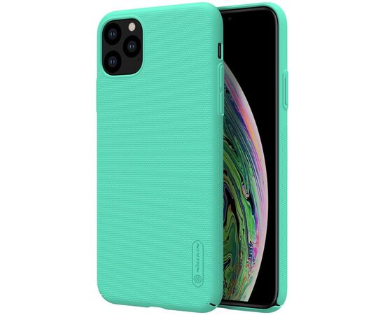 Купить Чехол-накладка Nillkin Super Frosted Shield Case Apple iPhone 11 Pro Mint Green, фото , изображение 4, характеристики, отзывы