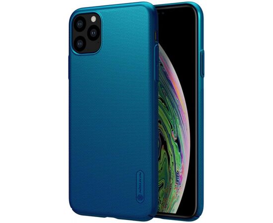 Купить Чехол-накладка Nillkin Super Frosted Shield Case Apple iPhone 11 Pro Peacock Blue, фото , изображение 3, характеристики, отзывы