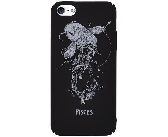 Придбати Чехол-накладка TOTO Full PC Print Case Apple iPhone SE/5s/5 #170_Pisces Black, image , характеристики, відгуки