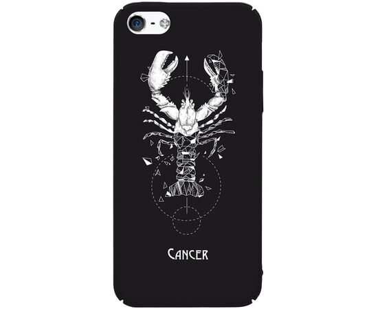 Придбати Чехол-накладка TOTO Full PC Print Case Apple iPhone SE/5s/5 #169_Cancer Black, image , характеристики, відгуки