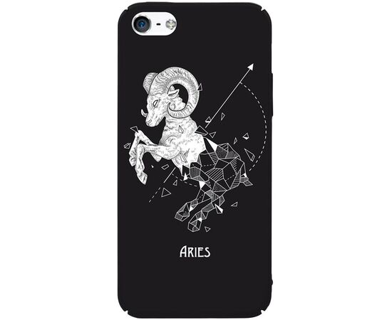 Придбати Чехол-накладка TOTO Full PC Print Case Apple iPhone SE/5s/5 #168_Aries Black, image , характеристики, відгуки