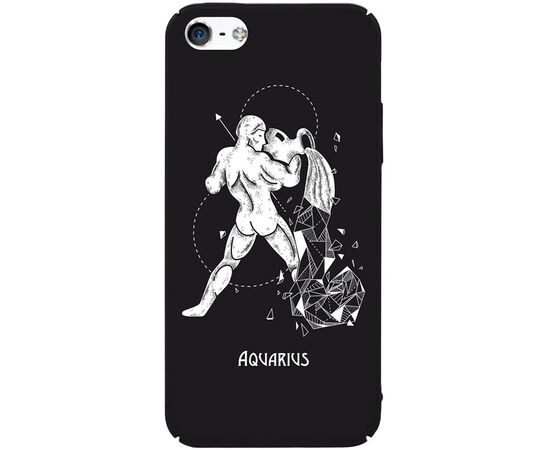 Купить Чехол-накладка TOTO Full PC Print Case Apple iPhone SE/5s/5 #164_Aquarius Black, фото , характеристики, отзывы