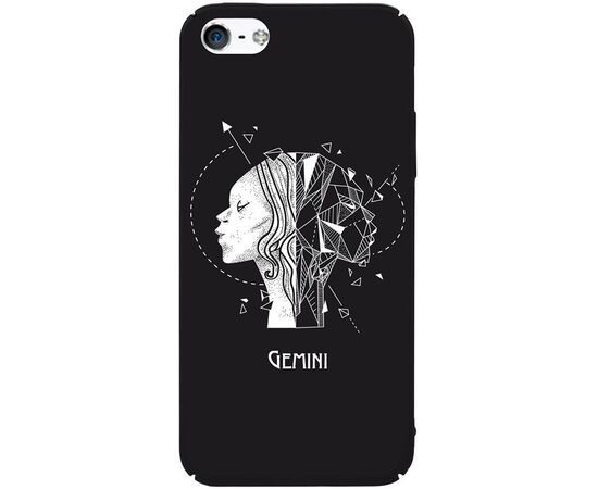 Придбати Чехол-накладка TOTO Full PC Print Case Apple iPhone SE/5s/5 #162_Gemini Black, image , характеристики, відгуки