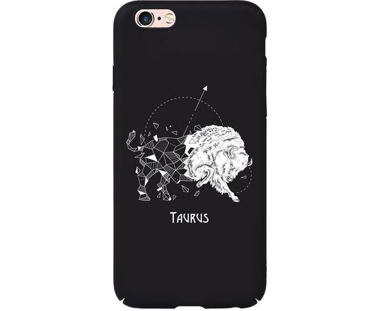 Придбати Чехол-накладка TOTO Full PC Print Case Apple iPhone 6/6S #172_Taurus Black, image , характеристики, відгуки