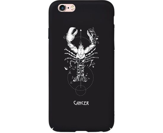 Придбати Чехол-накладка TOTO Full PC Print Case Apple iPhone 6/6S #169_Cancer Black, image , характеристики, відгуки