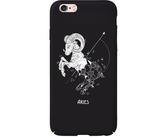 Придбати Чехол-накладка TOTO Full PC Print Case Apple iPhone 6/6S #168_Aries Black, image , характеристики, відгуки