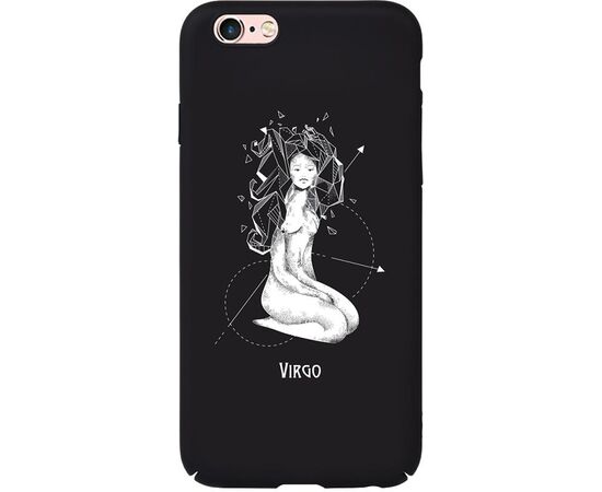 Придбати Чехол-накладка TOTO Full PC Print Case Apple iPhone 6/6S #165_Virgo Black, image , характеристики, відгуки