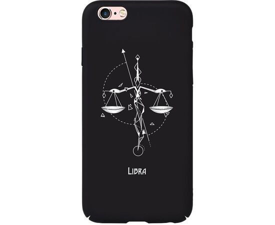 Придбати Чехол-накладка TOTO Full PC Print Case Apple iPhone 6/6S #163_Libra Black, image , характеристики, відгуки