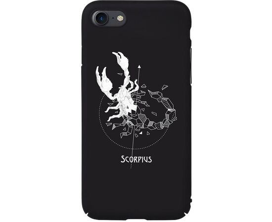 Придбати Чехол-накладка TOTO Full PC Print Case Apple iPhone 7/8/SE 2020 #161_Scorpius Black, image , характеристики, відгуки