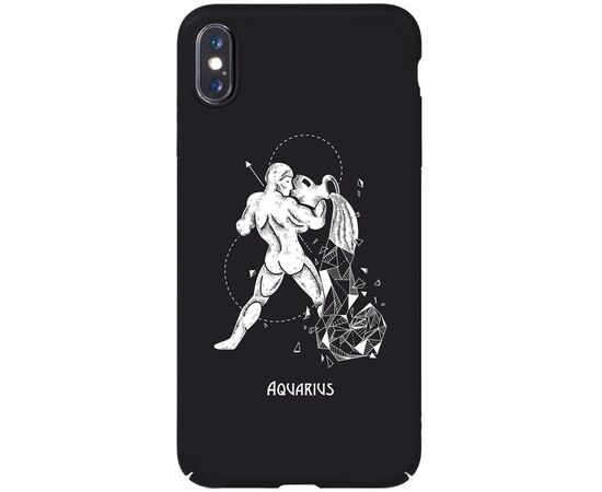 Придбати Чехол-накладка TOTO Full PC Print Case Apple iPhone X/XS #164_Aquarius Black, image , характеристики, відгуки