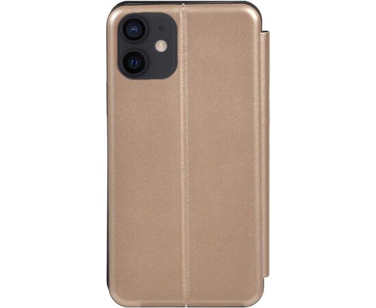 Придбати Чехол-накладка TOTO Book Rounded Leather Case Apple iPhone 12 Mini Gold, image , характеристики, відгуки