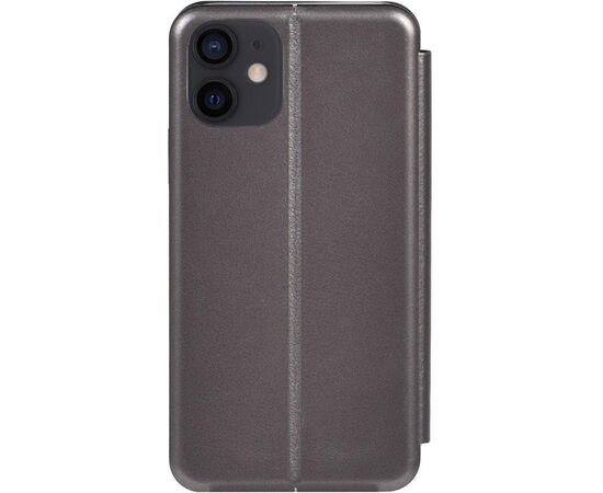 Придбати Чехол-накладка TOTO Book Rounded Leather Case Apple iPhone 12 Mini Grey, image , характеристики, відгуки