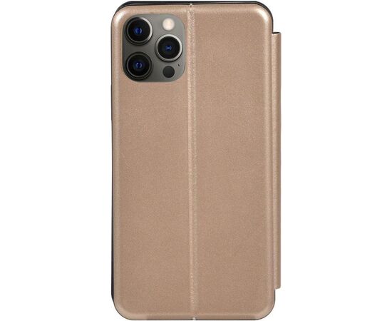 Придбати Чехол-накладка TOTO Book Rounded Leather Case Apple iPhone 12 Pro Max Gold, image , характеристики, відгуки