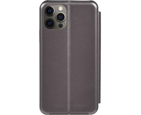 Придбати Чехол-накладка TOTO Book Rounded Leather Case Apple iPhone 12 Pro Max Grey, image , характеристики, відгуки