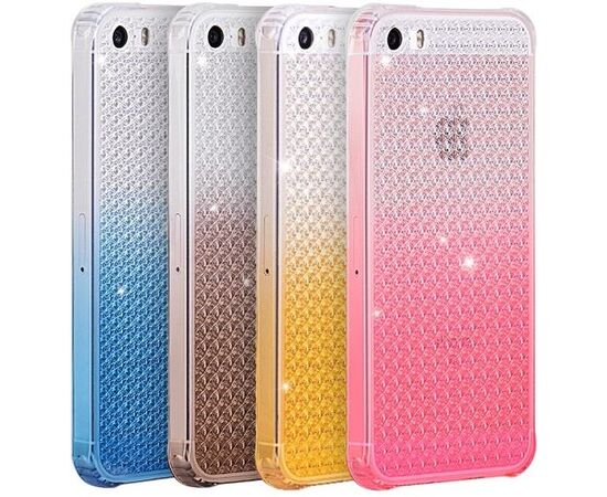 Купить Чехол-накладка HOCO TPU cover Diamond series Gradient iPhone 5/5s/SE Pink, фото , характеристики, отзывы