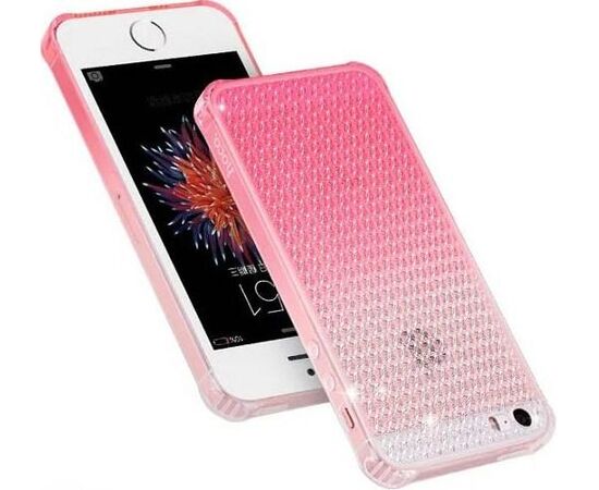 Купить Чехол-накладка HOCO TPU cover Diamond series Gradient iPhone 5/5s/SE Pink, фото , изображение 3, характеристики, отзывы