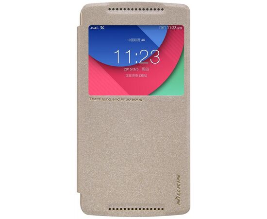 Придбати Чехол-книжка Nillkin Sparkle case Lenovo X3 Lite A7010 Gold, image , характеристики, відгуки