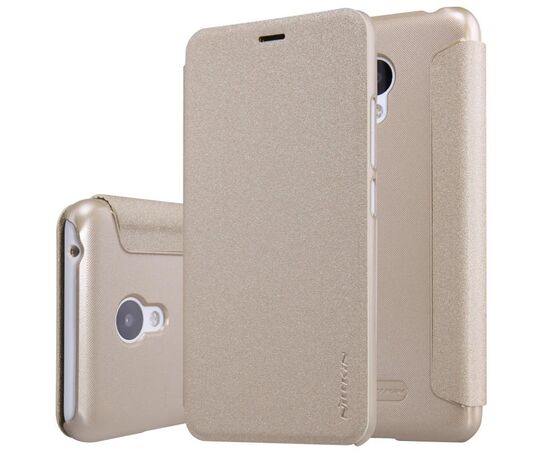 Придбати Чехол-книжка Nillkin Sparkle case Meizu M3 Gold, image , зображення 6, характеристики, відгуки