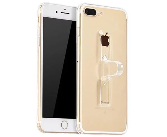 Купить Чехол-накладка HOCO TPU case Light series with Finger Holder iPhone 7 Plus/8 Plus Transparent, фото , изображение 2, характеристики, отзывы