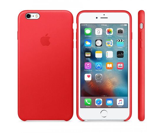 Придбати Чехол-накладка Apple Leather Case iPhone 6 plus/6s plus Red, image , зображення 3, характеристики, відгуки