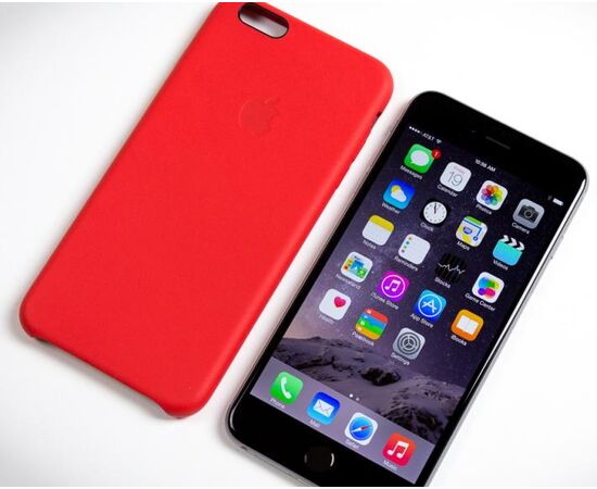 Придбати Чехол-накладка Apple Leather Case iPhone 6 plus/6s plus Red, image , зображення 4, характеристики, відгуки