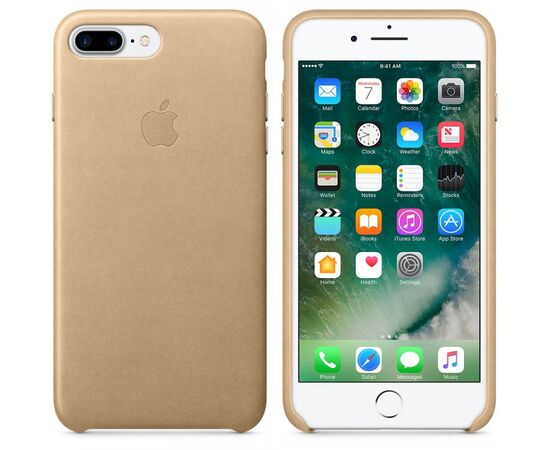 Купить Чехол-накладка Apple Leather Case iPhone 7/8 plus Gold, фото , характеристики, отзывы