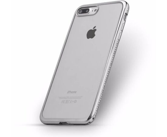 Придбати Чехол-накладка SHENGO TPU Phone Case Diamond iPhone 7 Plus Silver, image , характеристики, відгуки