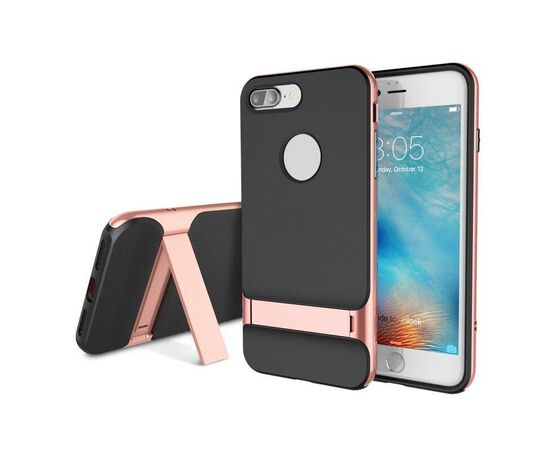 Купить Чехол-накладка Rock TPU+PC Case Royce Series with Kickstand iPhone 7 Plus Rose Gold, фото , характеристики, отзывы