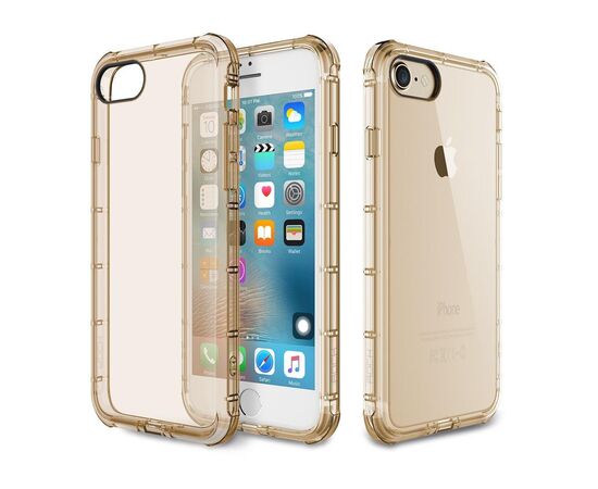 Купить Чехол-накладка Rock TPU Case Fence series iPhone 7 Transparent/Gold, фото , характеристики, отзывы