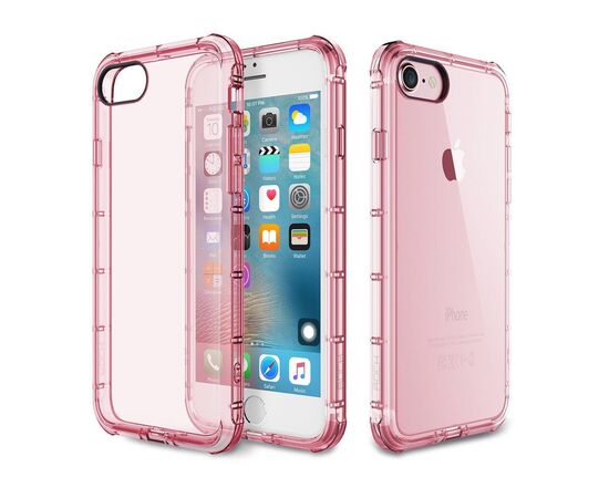 Придбати Чехол-накладка Rock TPU Case Fence series iPhone 7 Transparent/Pink, image , характеристики, відгуки