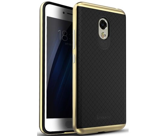 Придбати Чехол-накладка Ipaky TPU+PC Meizu M3S Black/Gold, image , характеристики, відгуки