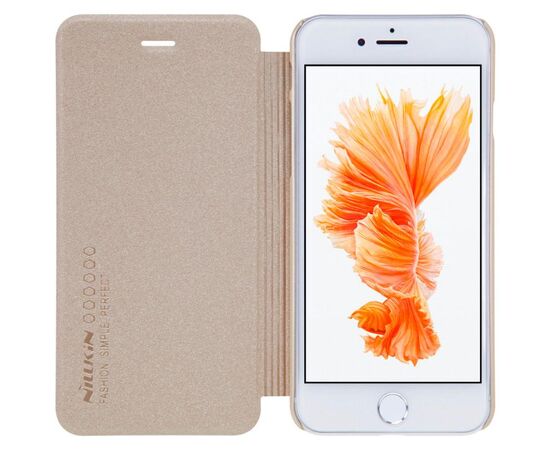 Купить Чехол-книжка Nillkin Sparkle case iPhone 7 Plus Gold, фото , изображение 5, характеристики, отзывы