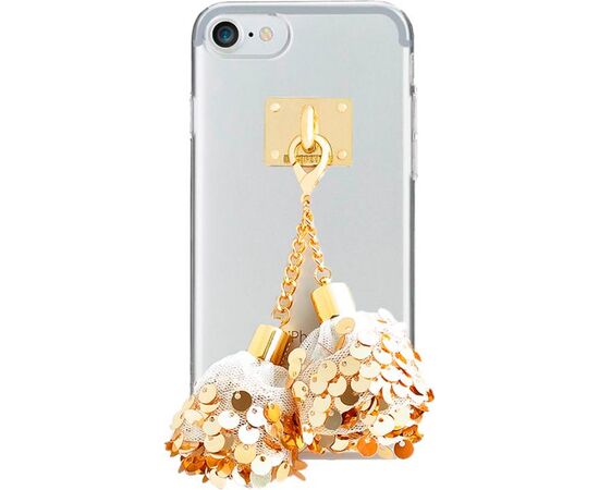 Купить Чехол-накладка DDPOP Spangle Ball case iPhone 7 White/Gold, фото , характеристики, отзывы