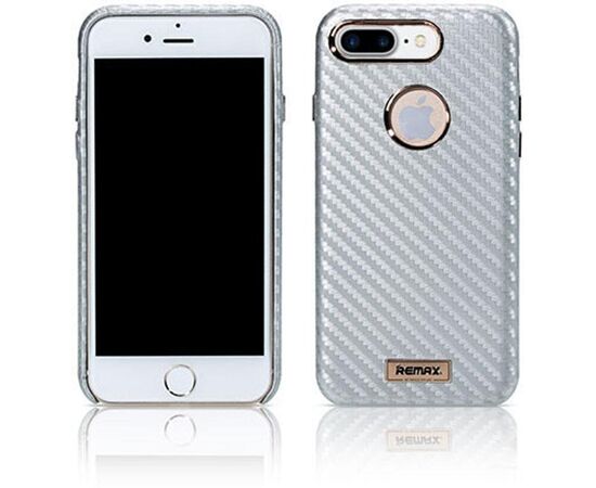 Придбати Чехол-накладка Remax Carbon Series Case for iPhone 7 Plus Silver, image , характеристики, відгуки