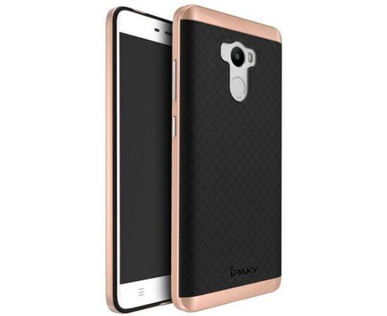 Придбати Чехол-накладка Ipaky TPU+PC Xiaomi Redmi 4 Prime Black/Rose Gold, image , характеристики, відгуки