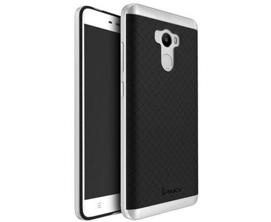 Придбати Чехол-накладка Ipaky TPU+PC Xiaomi Redmi 4 Prime Black/Silver, image , характеристики, відгуки