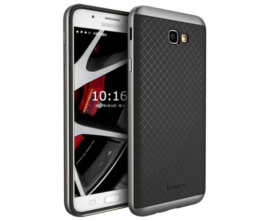 Придбати Чехол-накладка Ipaky TPU+PC Samsung J7 Prime G610 Black/Grey, image , характеристики, відгуки