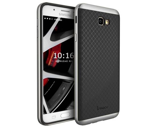 Придбати Чехол-накладка Ipaky TPU+PC Samsung J7 Prime G610 Black/Silver, image , характеристики, відгуки