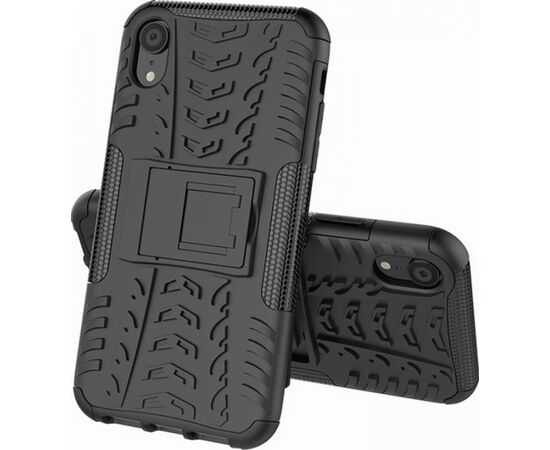 Придбати Чехол-накладка TOTO Dazzle Kickstand 2 in 1 Case Apple iPhone XR Black, image , характеристики, відгуки