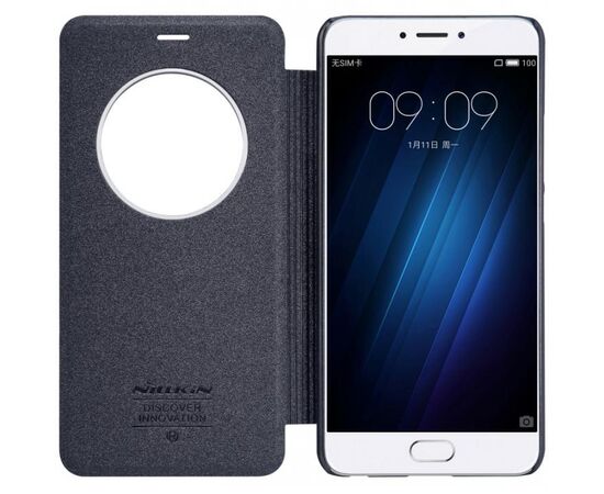 Придбати Чехол-книжка Nillkin Sparkle case Meizu M3e Black, image , зображення 7, характеристики, відгуки