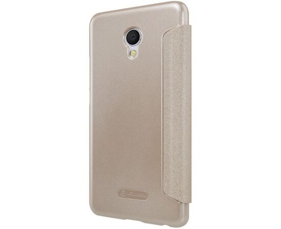 Придбати Чехол-книжка Nillkin Sparkle case Meizu M3e Gold, image , зображення 6, характеристики, відгуки