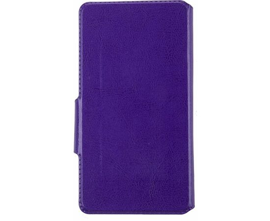 Придбати Чехол-книжка TOTO Book Silicone Slide Universal Cover With Window 5.3'-5.5' Purple, image , зображення 3, характеристики, відгуки